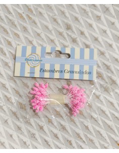 Estambres granulados 5mm rosa