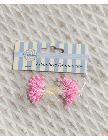 Estambres granulados 5mm rosa