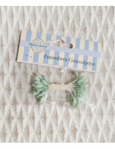 Estambres granulados 5mm verde menta claro