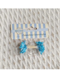 Estambres granulados 5 mm azul cielo