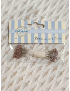 Estambres 1 mm mate marrón