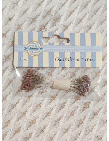 Estambres 1 mm mate marrón