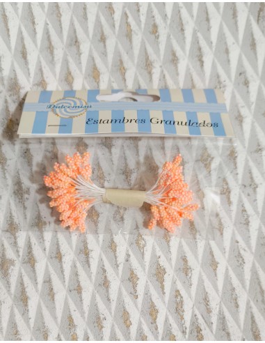 Estambres granulados 5mm naranja salmón