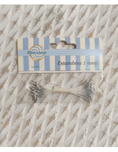 Estambres 1 mm plata