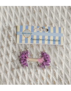 Estambres granulados 5mm lila