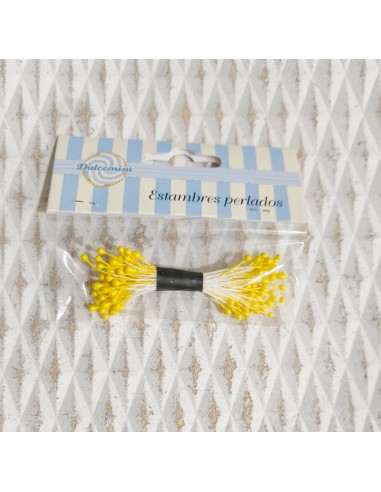 Estambres para Flores Perlado Amarillo