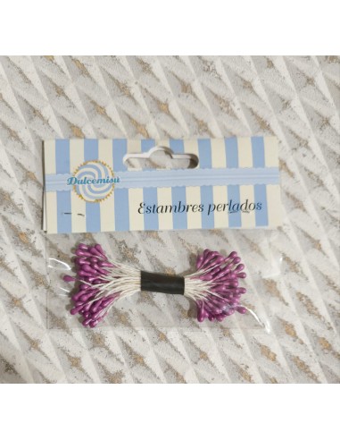 Estambres para Flores Perlado Malva