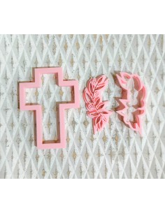 Cortador Cruz con marcador Hojas 2