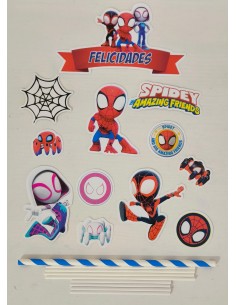 Toppers Spidey Cartulina