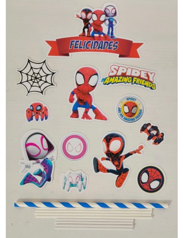 Toppers Spidey Cartulina