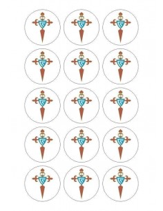 Papel de azúcar escudo Celta de Vigo para galletas Nº87