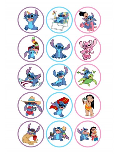 Papel de Azúcar Stitch para Galletas