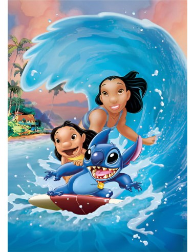 Papel de azúcar Lilo y Stitch Rectangular