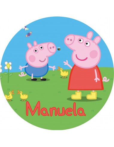 Papel de Azúcar Peppa Pig Personalizado 20cm
