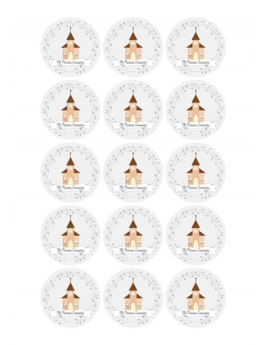 Papel de azúcar Iglesia para galletas