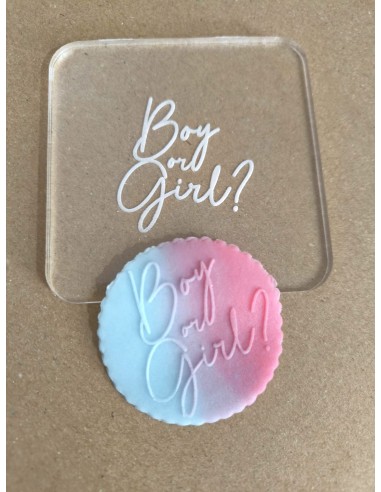 Sello Boy or Girl para Galletas