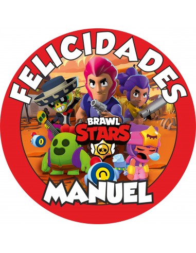 Papel de Azúcar Brawl Star Con Nombre