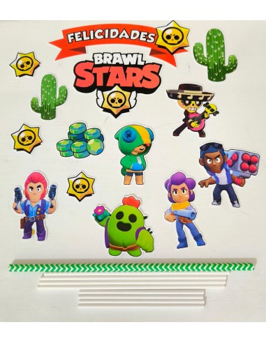 Toppers Brawl Stars Cartulina