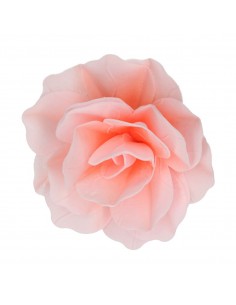 Rosa Color Salmón Oblea 12cm 2