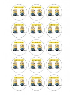 Papel de azúcar Minions para galletas  Nº102