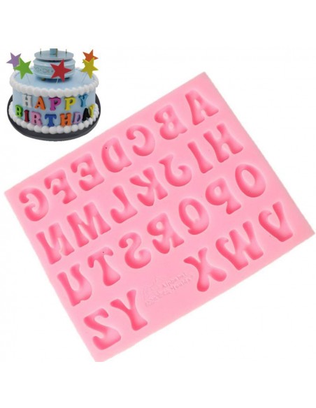 Molde Silicona Letras Mayúsculas
