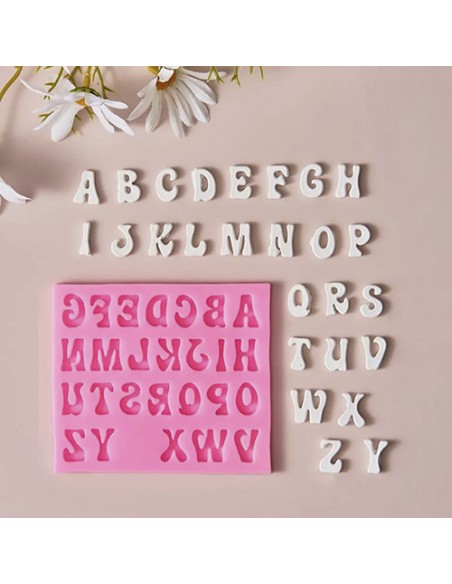 Molde Silicona Letras Mayúsculas