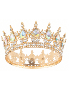 Corona Metálica Dorada con...