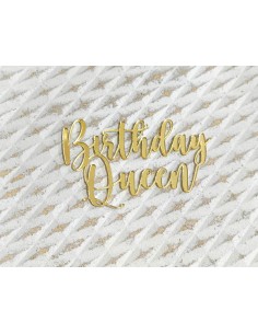 Birthday Queen Frontal para Tarta