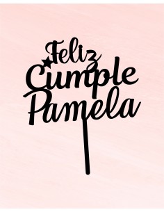Topper personalizado 3 líneas