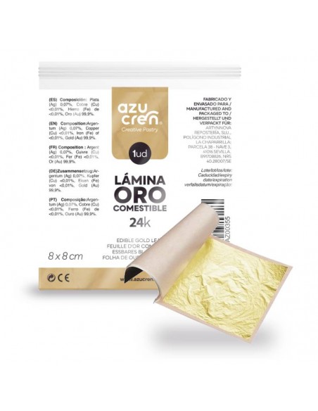 Hoja de Oro Comestible de 24 Quilates