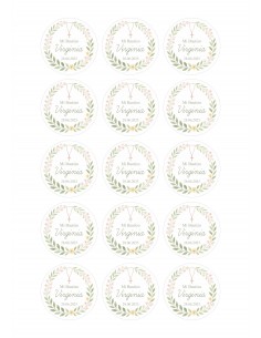 Papel de azúcar personalizado para Bautizo