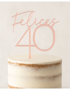 Topper tarta Felices edad
