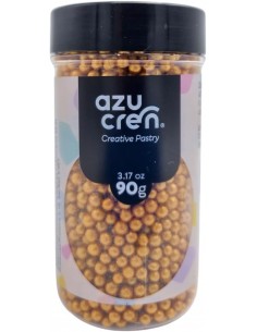 Perlas comestibles oro oscuro 4mm