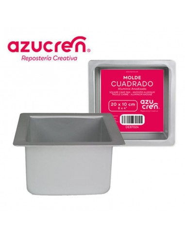 Molde cuadrado extra profundo 20 cm