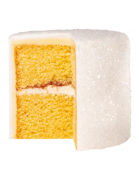 Copos Glitter Iridiscente Comestible Cristal Blanco