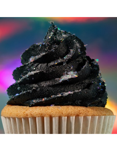 Copos Glitter Iridiscente Comestible Cristal Blanco