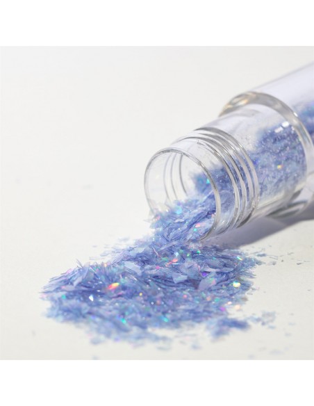 Copos Glitter Iridiscente Comestible Zafiro Lila