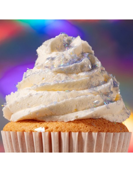 Copos Glitter Iridiscente Comestible Zafiro Lila