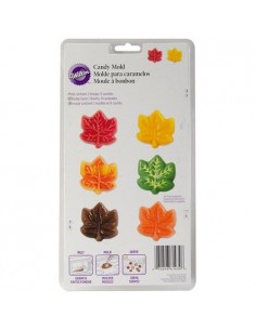 Molde chocolatinas hojas de otoño