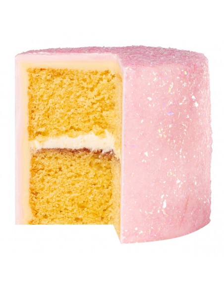 Copos Glitter Iridiscente Comestible Rosa Topacio