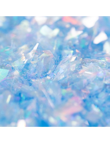 Copos Glitter Iridiscente Comestible Azul Aguamarina