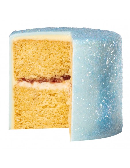 Copos Glitter Iridiscente Comestible Azul Aguamarina
