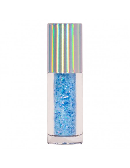Copos Glitter Iridiscente Comestible Azul Aguamarina