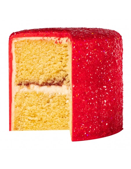 Copos Glitter Iridiscente Comestible Rojo Rubí