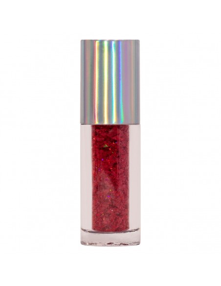 Copos Glitter Iridiscente Comestible Rojo Rubí