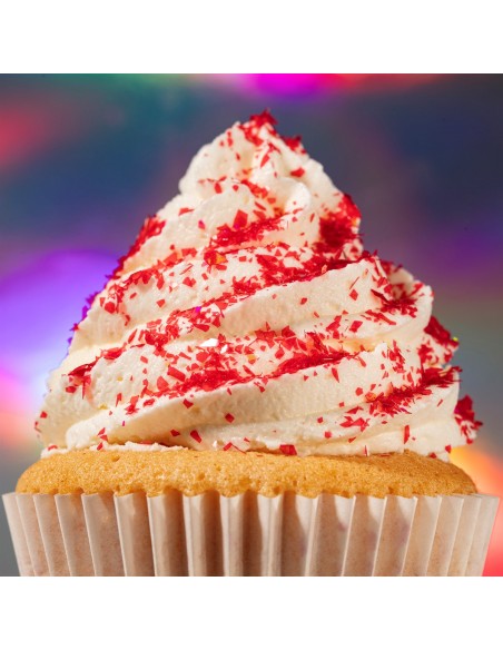 Copos Glitter Iridiscente Comestible Rojo Rubí