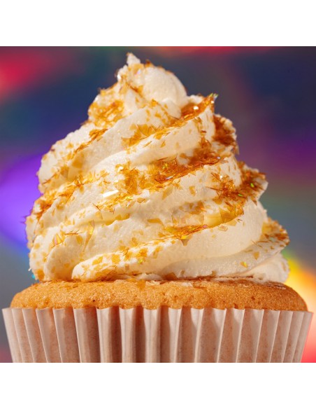 Copos Glitter Iridiscente Comestible Oro