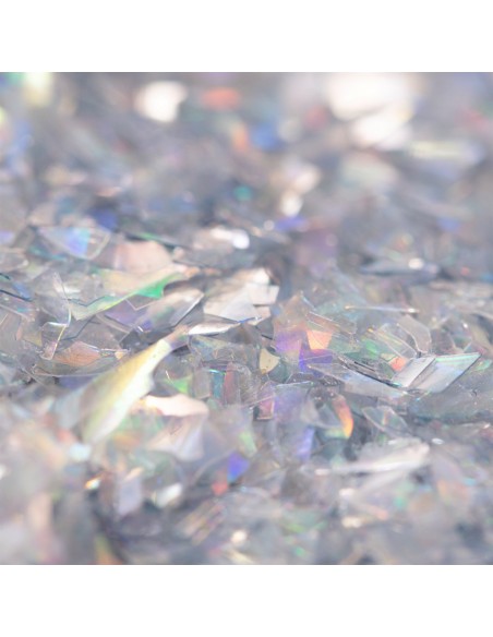 Copos Glitter Iridiscente Comestible Plata