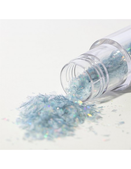 Copos Glitter Iridiscente Comestible Plata