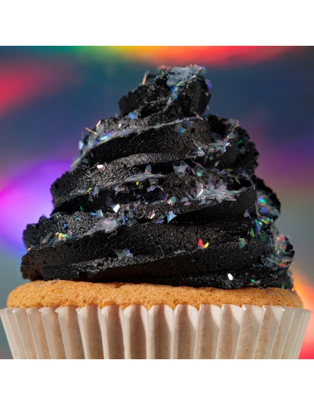 Copos Glitter Iridiscente Comestible Plata